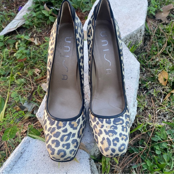 Unisa Leopard Print Heels 39 Pumps - Picture 3 of 6